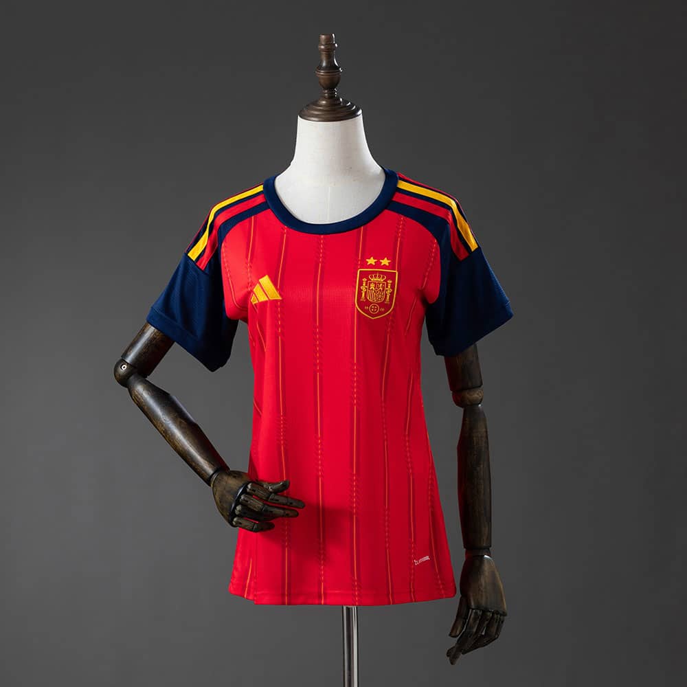 Camisola Espanha 2026 Principal Edição Campeão 2 Estrelas Mulher