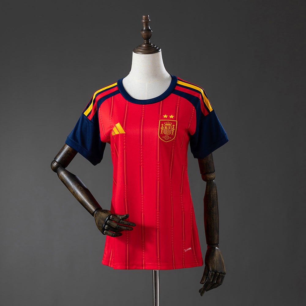 Camisola Espanha 2026 Principal Edição Campeão 2 Estrelas Mulher - Vista 1