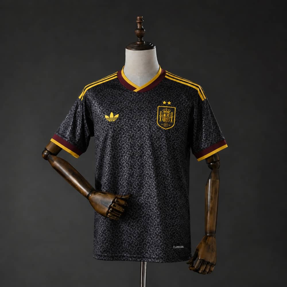 Camisola Espanha 2026 Edição Especial 2 Estrelas Preta