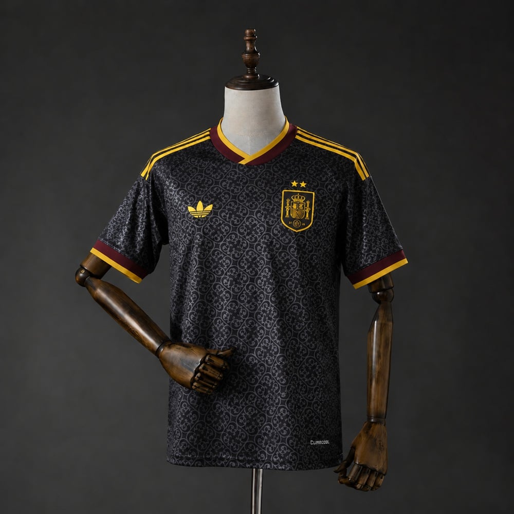 Camisola Espanha 2026 Edição Especial 2 Estrelas Preta - Vista 1
