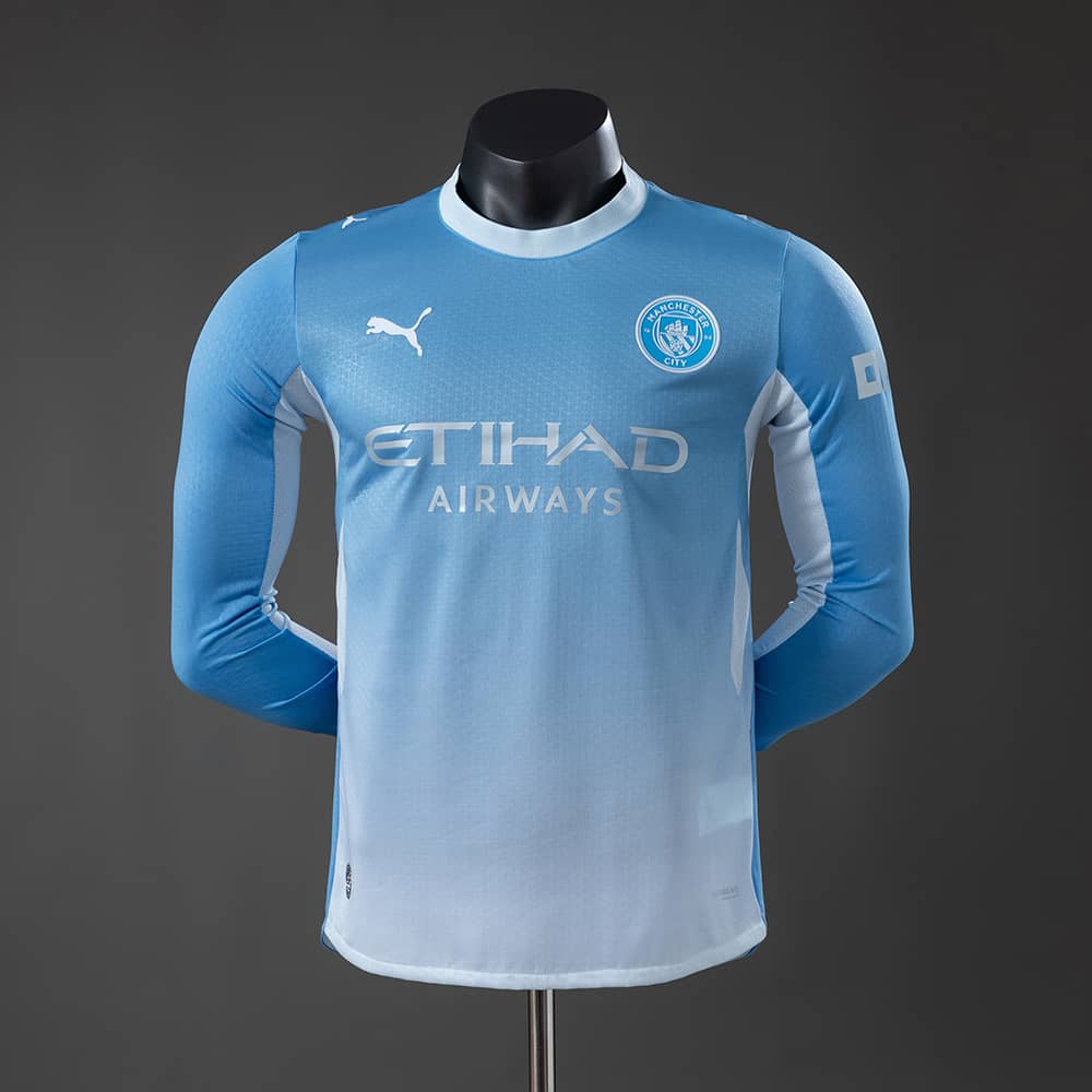 Camisola Manchester City 2026/2027 Principal Versão Jogador Manga Comprida
