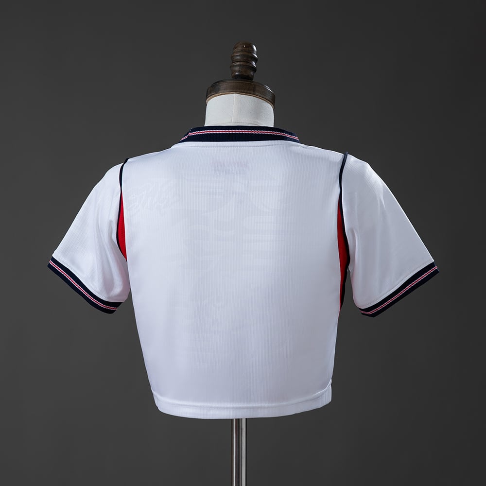 Camisola Principal Inglaterra Crop Top Feminina 2026 - Vista 2