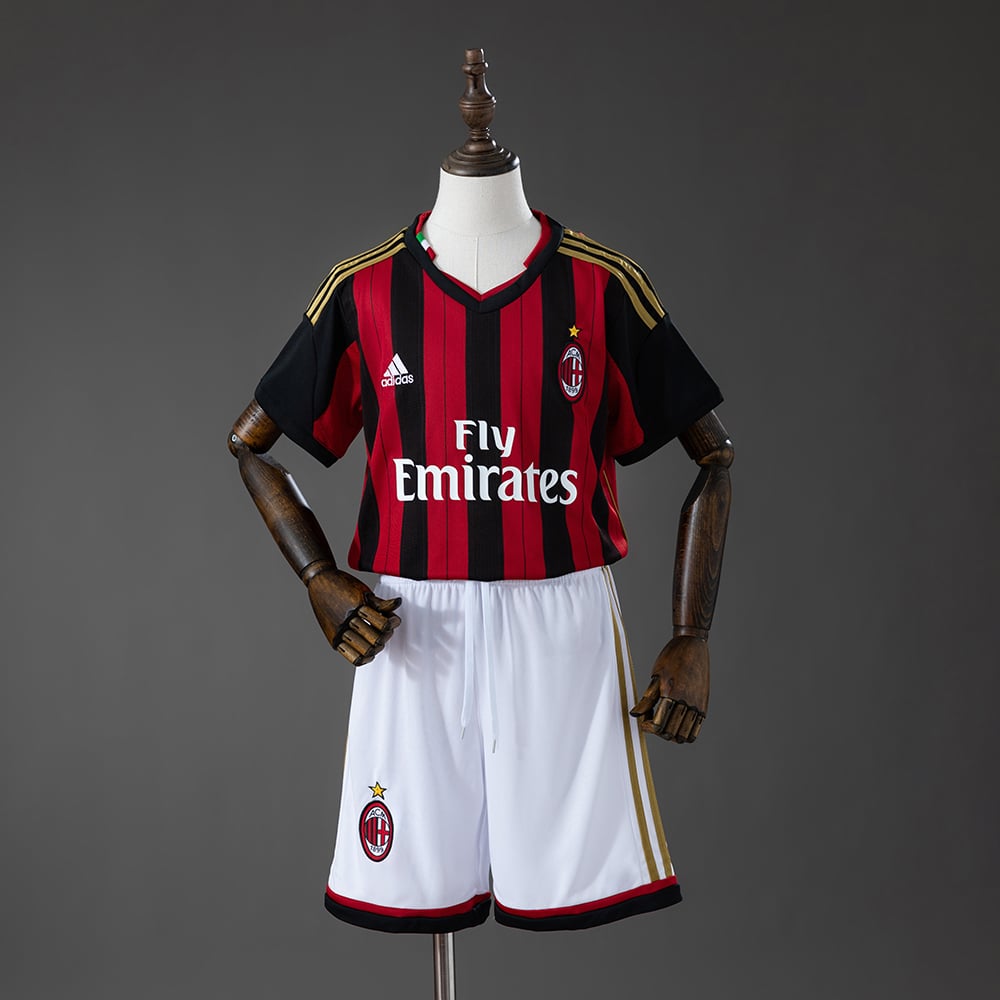 Camisola Principal Retro AC Milan 2013/2014 Criança - Vista 1
