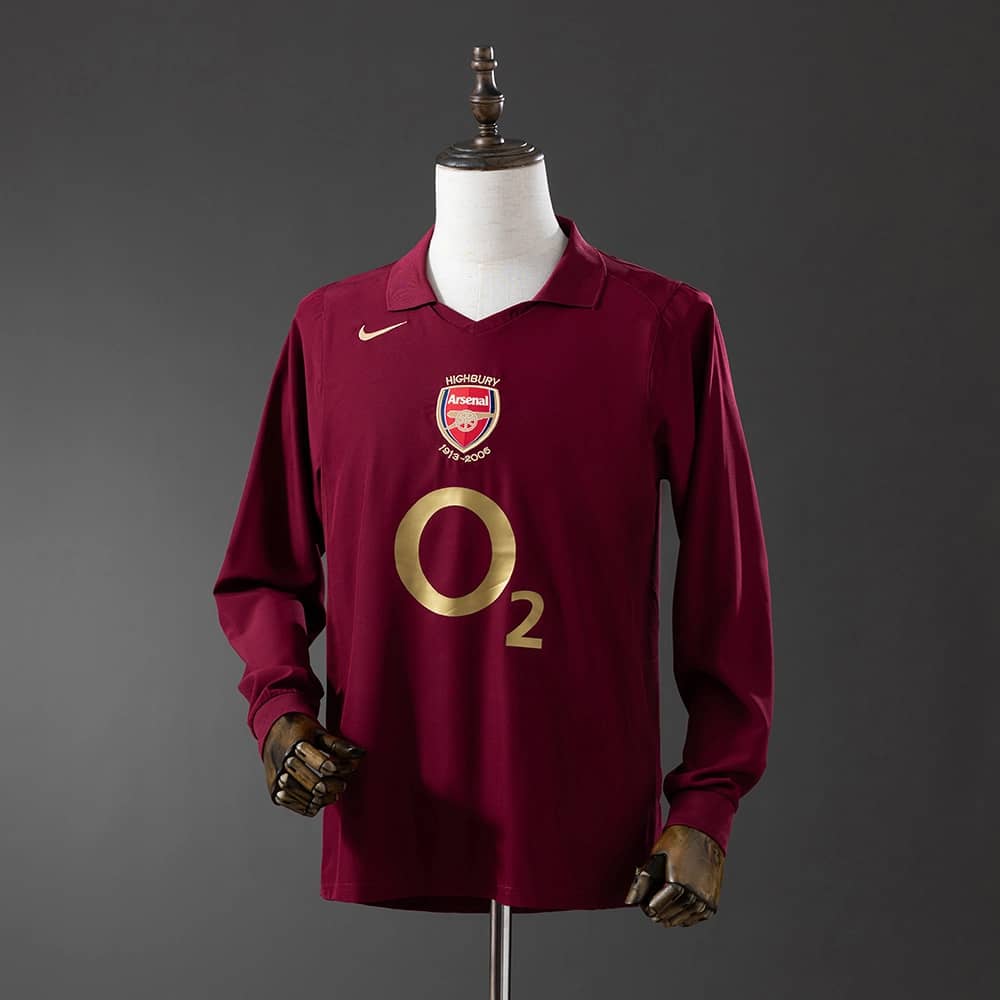 Camisola Arsenal 2005/06 Principal Manga Comprida Retro
