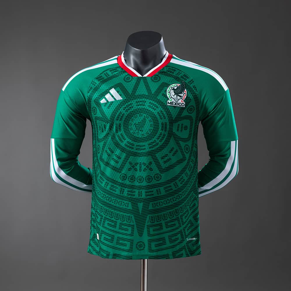 Camisola Seleção México Principal Manga Comprida Versão Jogador 2026