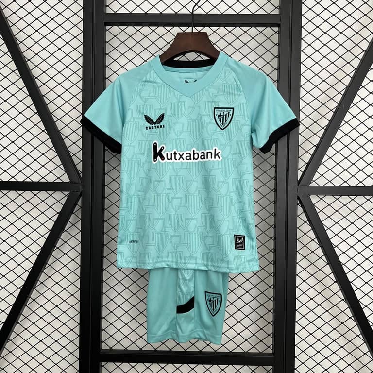 Kit Criança Athletic Bilbao terceiro equipamento 2025/26