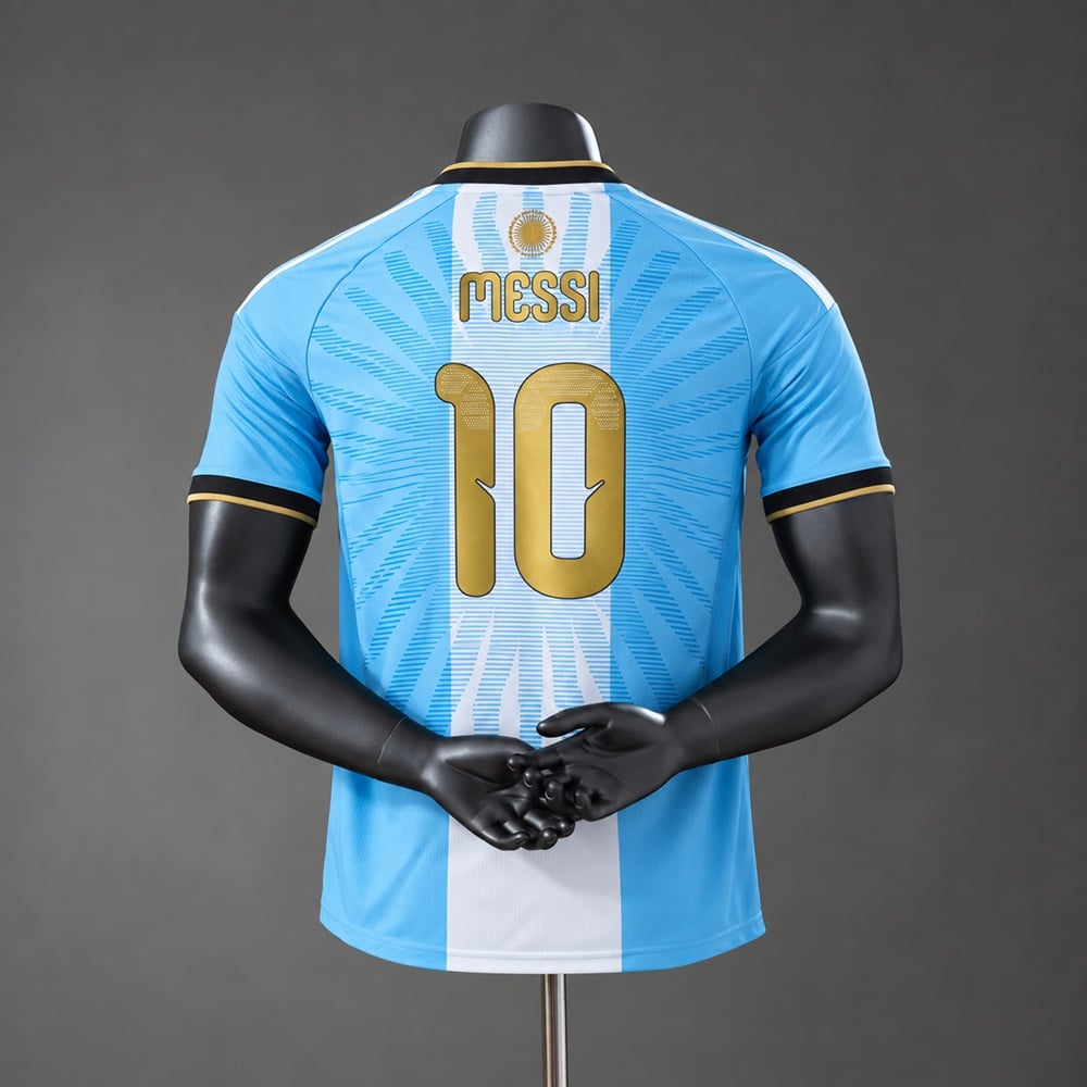 Camisola Argentina 2026 Edição Especial MESSI 10 Versão Jogador - Vista 1