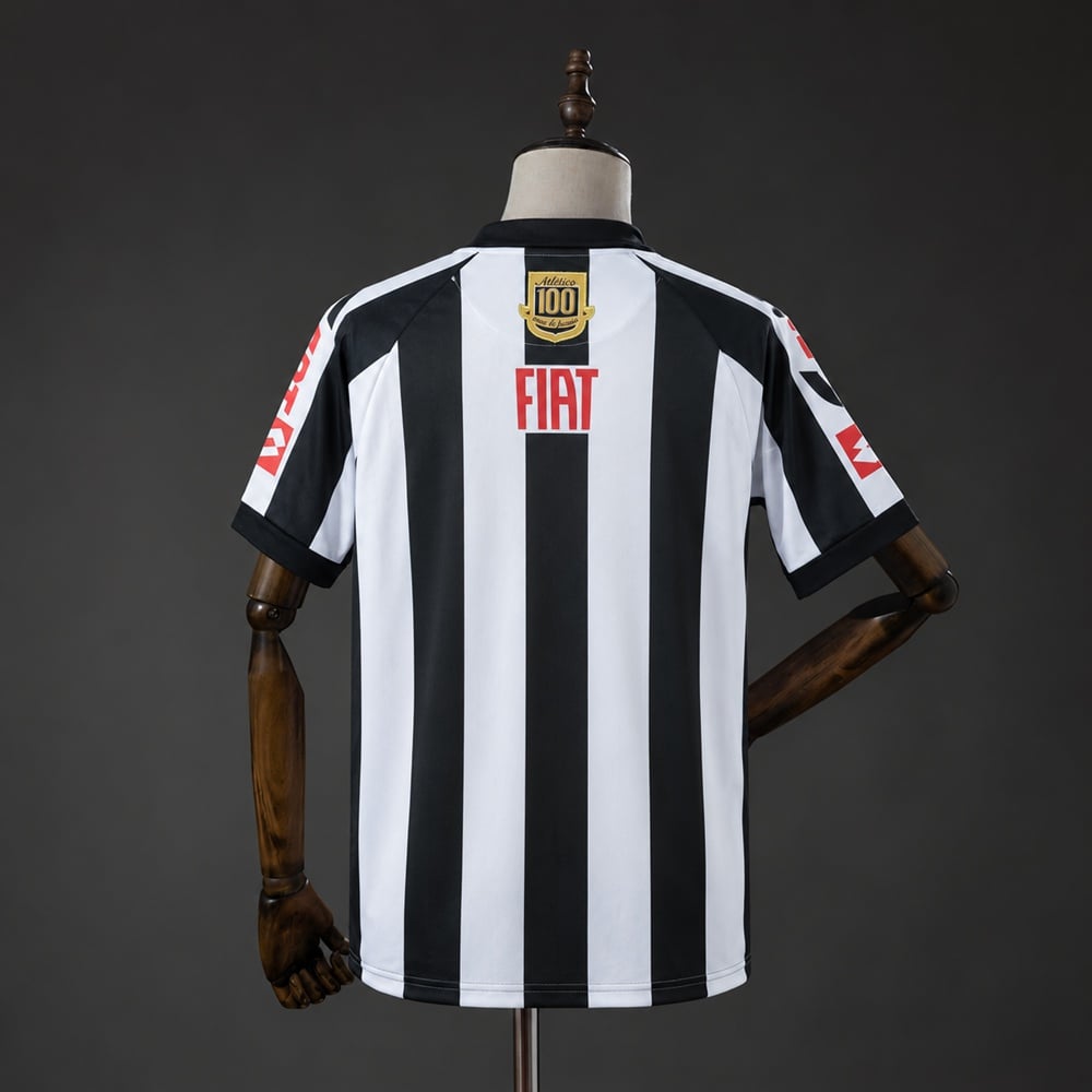 Camisola Atlético Mineiro 2008 Centenário Preta e Branca - Vista 2