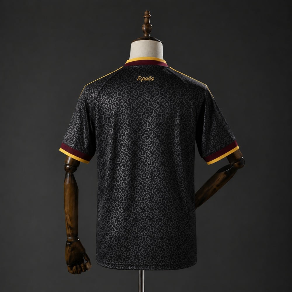 Camisola Espanha 2026 Edição Especial 2 Estrelas Preta - Vista 2