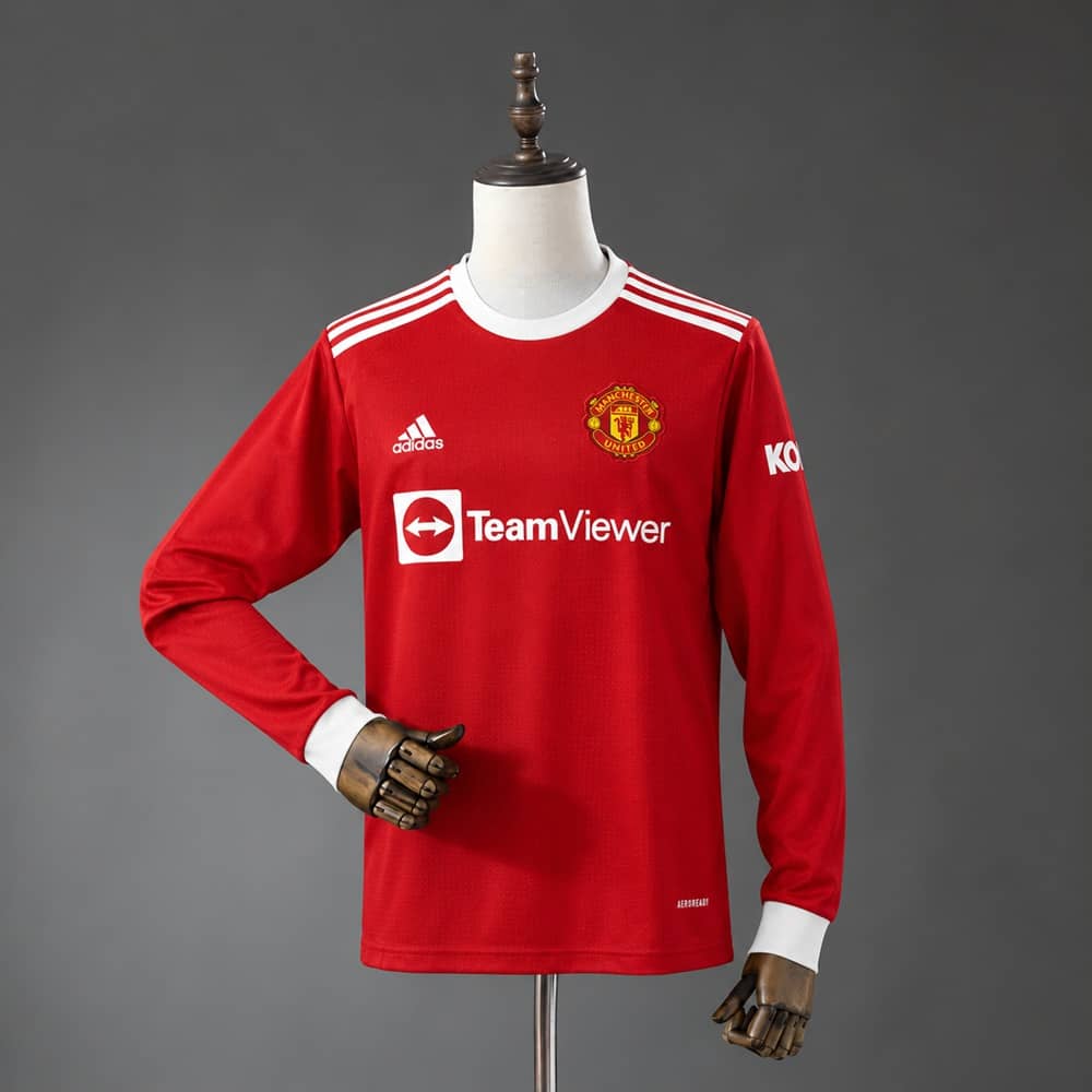 Camisola Manchester United 2021/2022 Principal Retro Manga Comprida