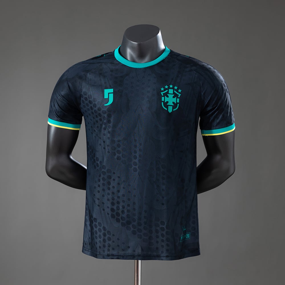 Camisola Edição Especial Mundial Brasil Preto Versão Jogador 2026 - Vista 1