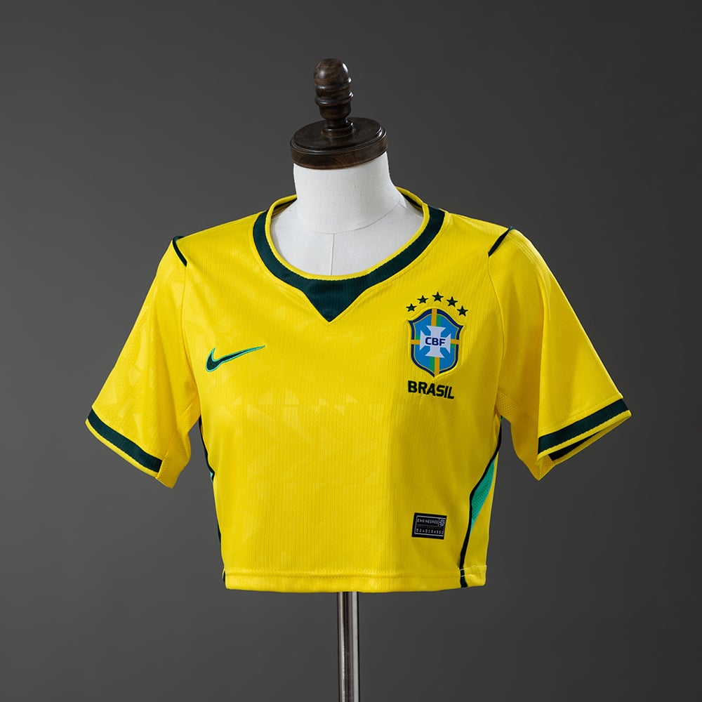Camisola Principal Brasil Crop Top Feminina 2026 - Vista 1