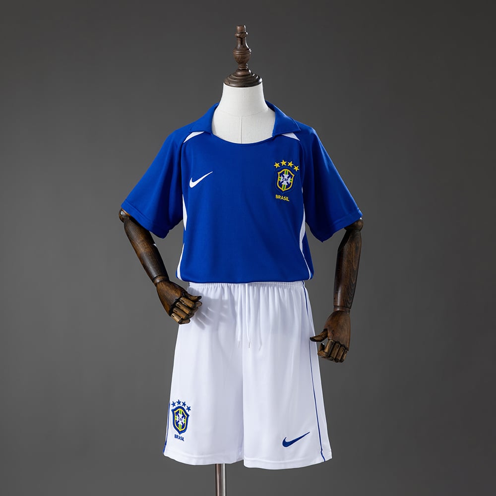 Camisola Fora Retro Brasil 2002 Criança - Vista 1