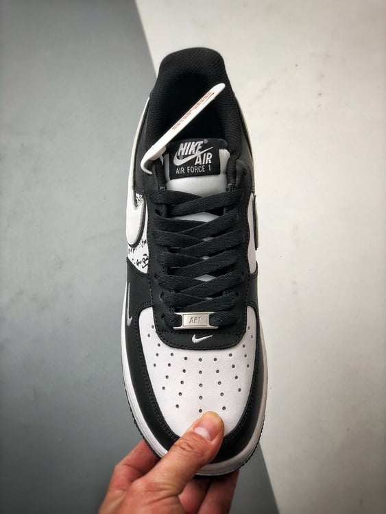 Air Force 1 '07 Low Lanting Preto e Branco - Vista 9