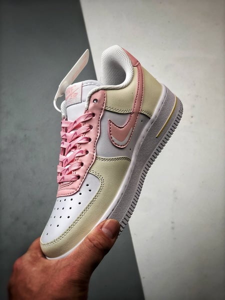 Air Force 1 '07 Low Branco, Damasco e Rosa - Vista 5