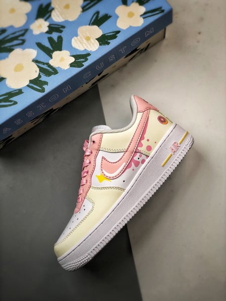 Air Force 1 '07 Low Branco, Damasco e Rosa - Vista 8