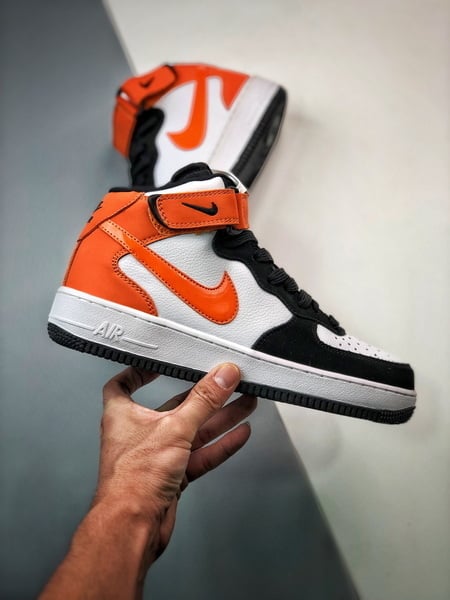 Air Force 1 07 Mid Branco e Preto - Vista 8