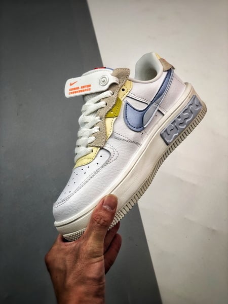 Air Force 1 Fontanka Desconstruido Branco e Azul - Vista 9