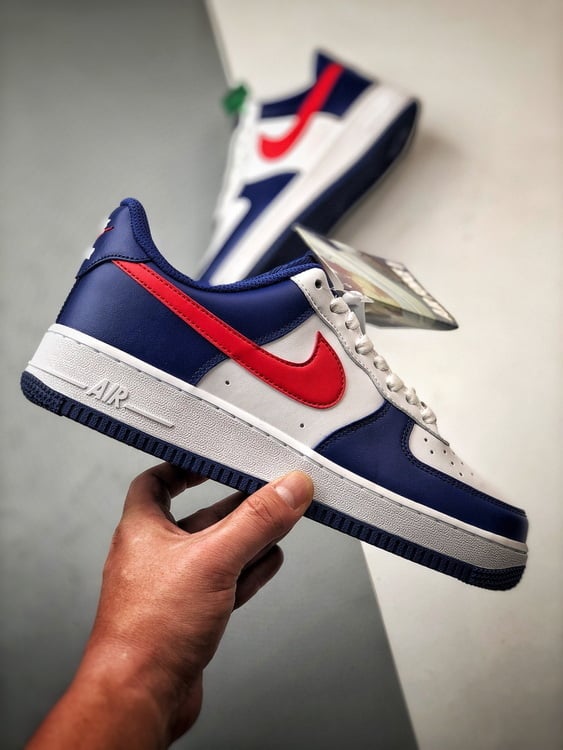 Air Force 1 Low Independência Branco, Azul e Vermelho - Vista 7