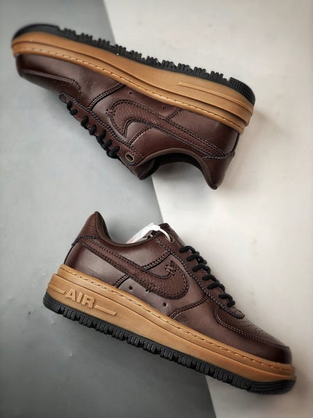 Air Force 1 Low Luxe Preto e Castanho - Vista 6