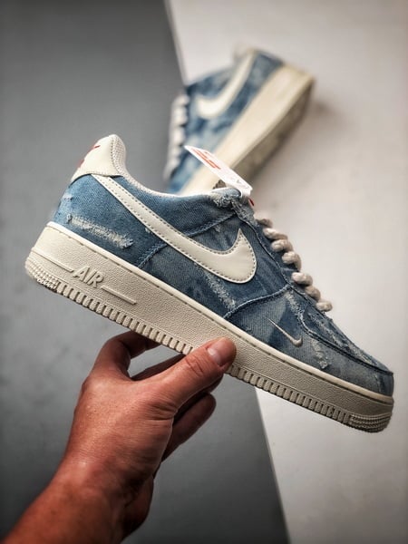 Air Force 1 Low 'By You' Jeans Lavado Azul - Vista 7