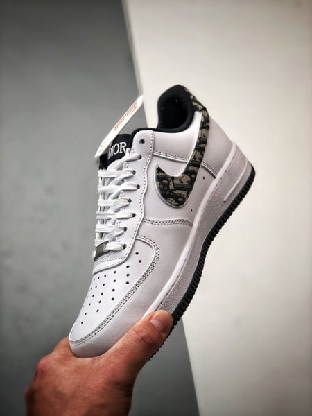 Air Force 1 Low _By You_ Dior Branco e Preto - Vista 5