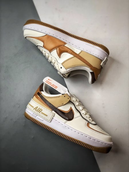 Air Force 1 Shadow Branco e Marrom - Vista 6