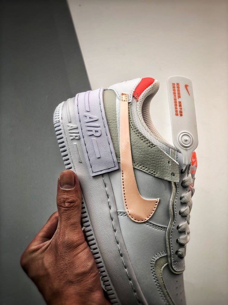 Air Force 1 Shadow Branco e Marrom - Vista 8