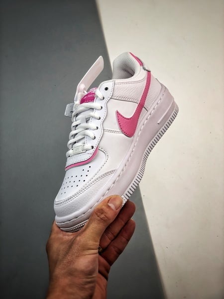 Air Force 1 Shadow Branco e Rosa - Vista 5
