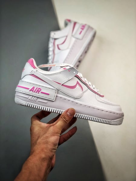 Air Force 1 Shadow Branco e Rosa - Vista 7