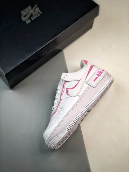 Air Force 1 Shadow Branco e Rosa - Vista 8