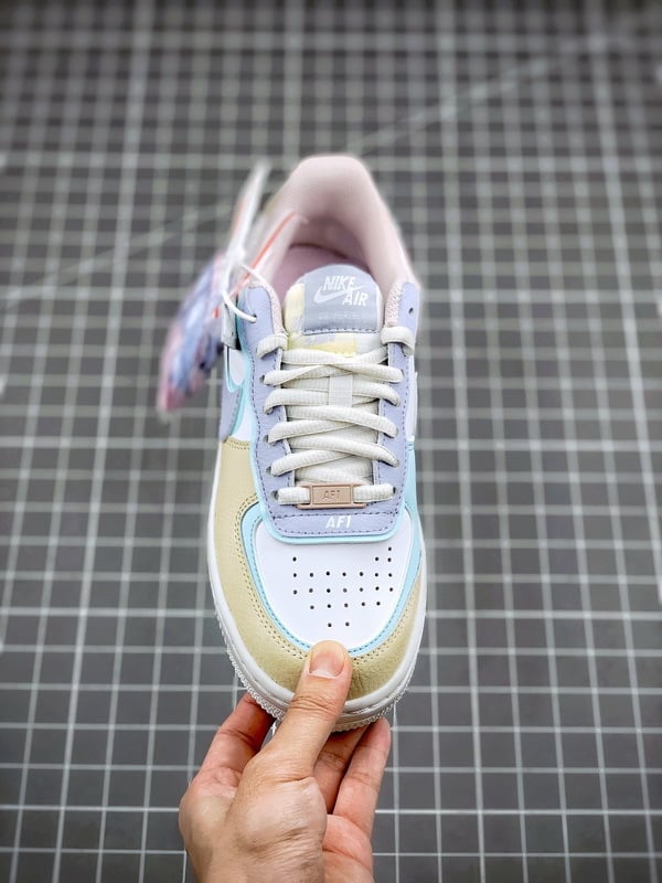 Air Force 1 Shadow Branco Azul e Rosa - Vista 2