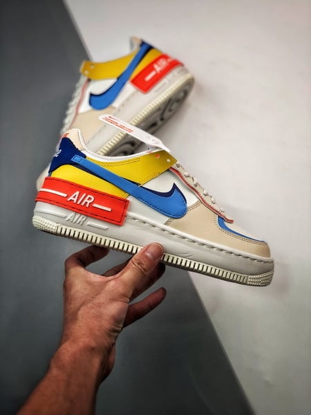 Air Force 1 Shadow Branco Azul e Vermelho - Vista 6
