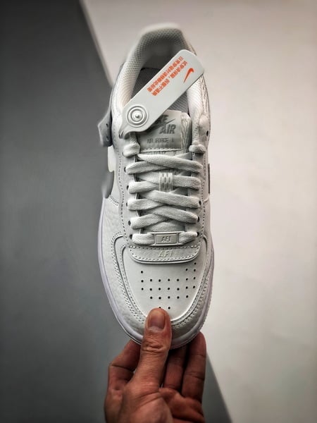 Air Force 1 Shadow Branco e Prata - Vista 4