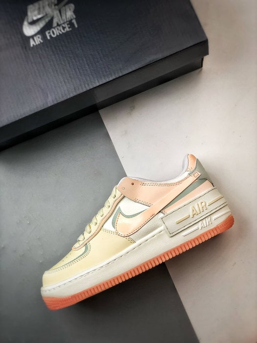 Air Force 1 Shadow Bege Rosa e Cinzento - Vista 8