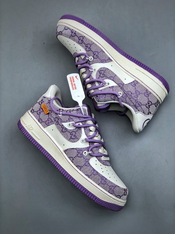 Air Force 1 X GUCCI Roxo com Tiras - Vista 2