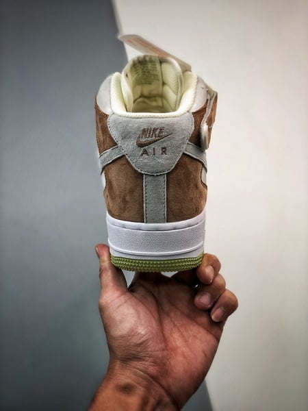 Air Force 107 Mid Verde Claro e Cinzento Meio Alto - Vista 7