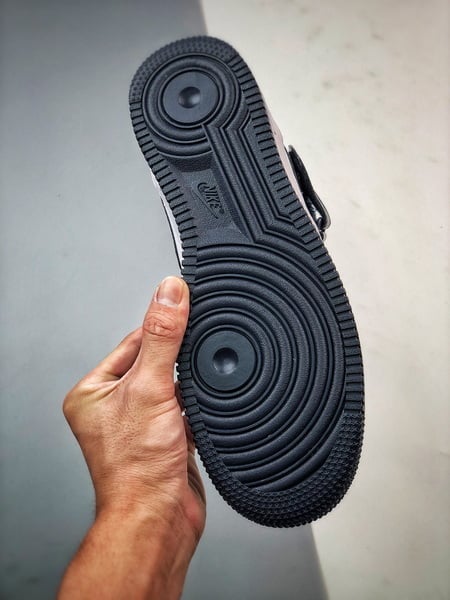 Air Force 107 Mid Azul Escuro e Branco Meio Alto - Vista 5