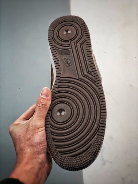 Air Force 107 Mid Bege Marrom e Verde Camurca - Vista 4