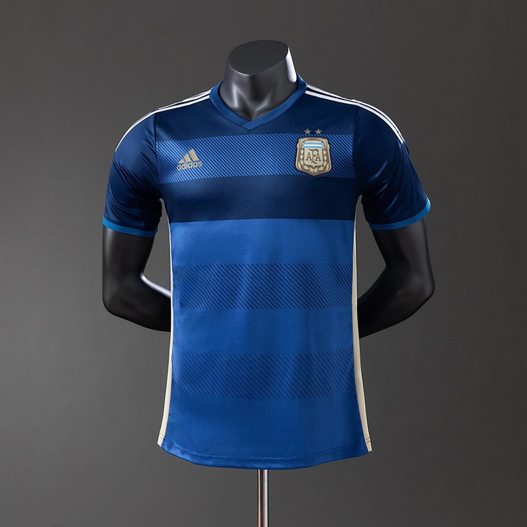 Camisola Alternativa da Argentina 2014 (Retro, Versao Jogador) - Vista 1