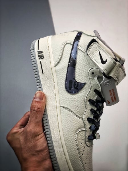 Bape x Air Force 1 07 Mid Preto Camuflado - Vista 6