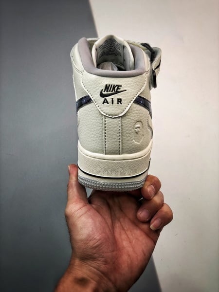 Bape x Air Force 1 07 Mid Preto Camuflado - Vista 9