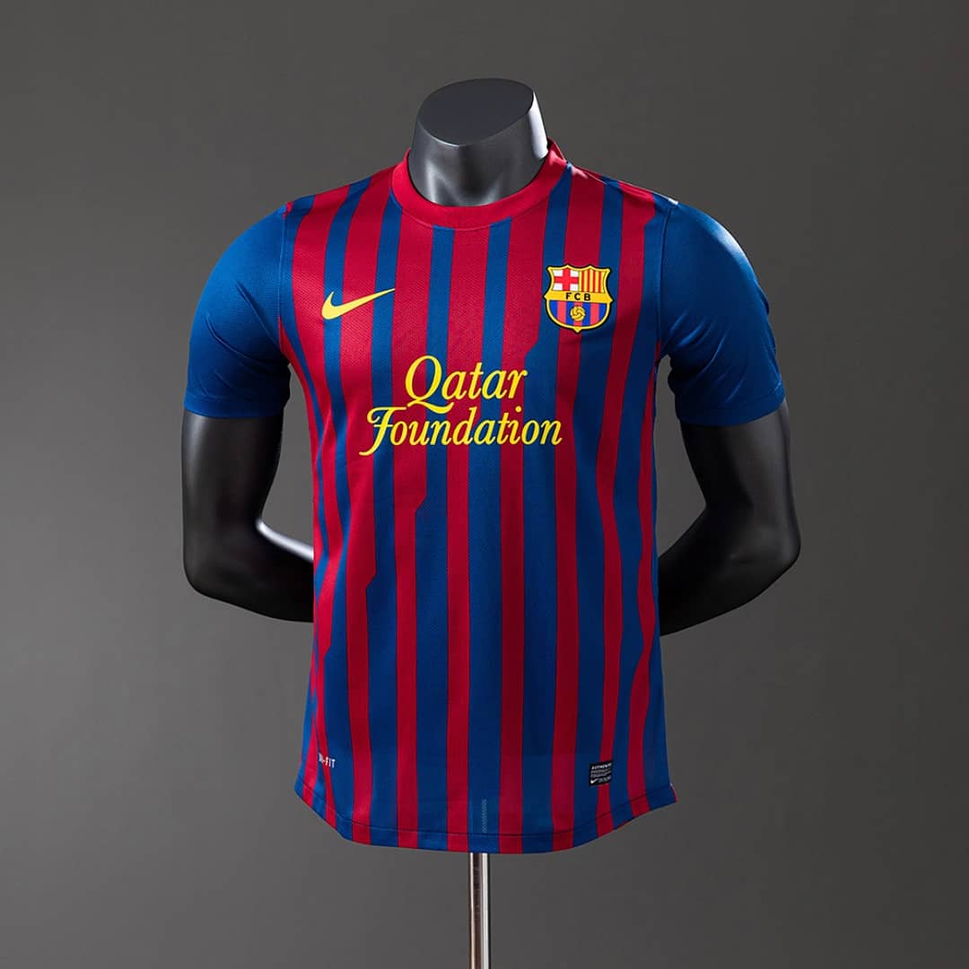 Camisola Principal do FC Barcelona 2011/2012 (Retro, Versao Jogador)