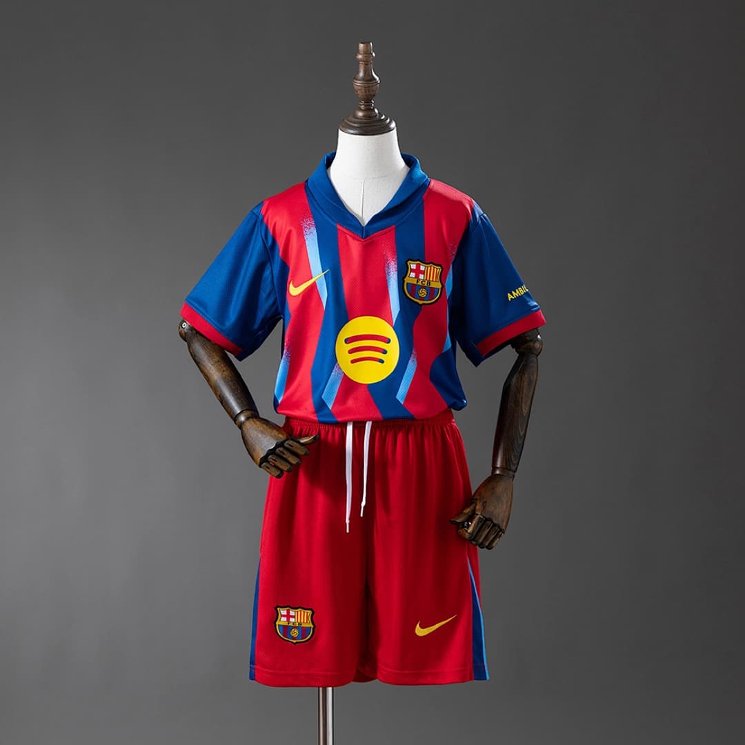 Kit Crianca FC Barcelona Quarta 2025/2026
