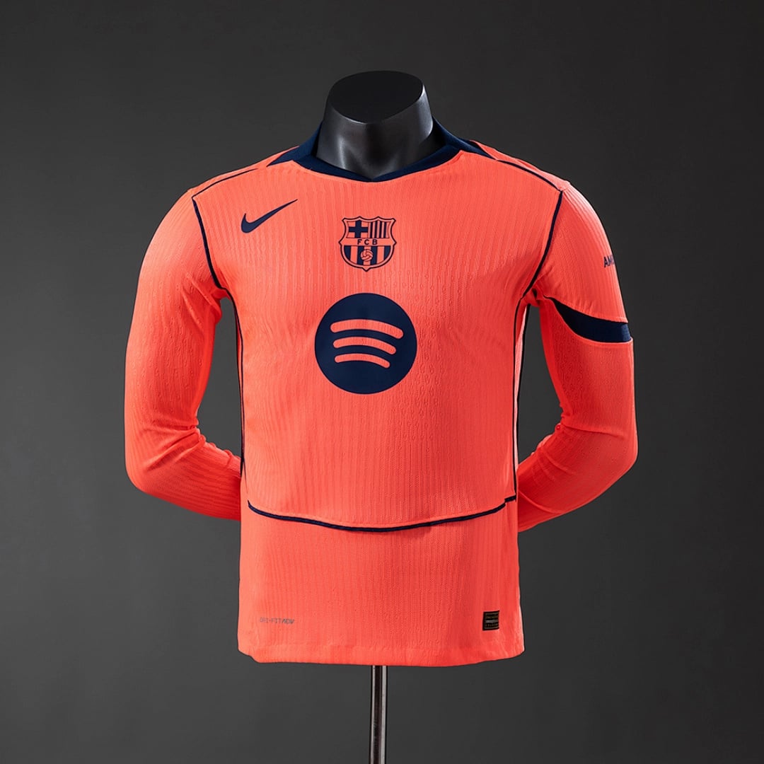 Camisola Terceira do FC Barcelona 2025/2026 (Versao Jogador, Manga Longa) - Vista 1