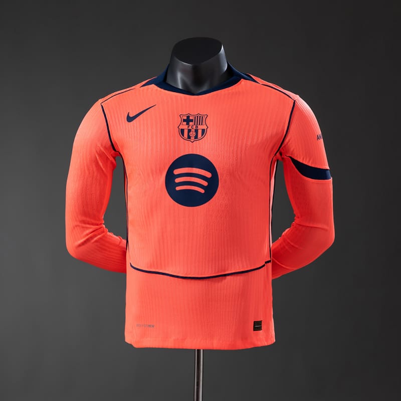 Barcelona 25/26 Third Away manga-longa versão jogador