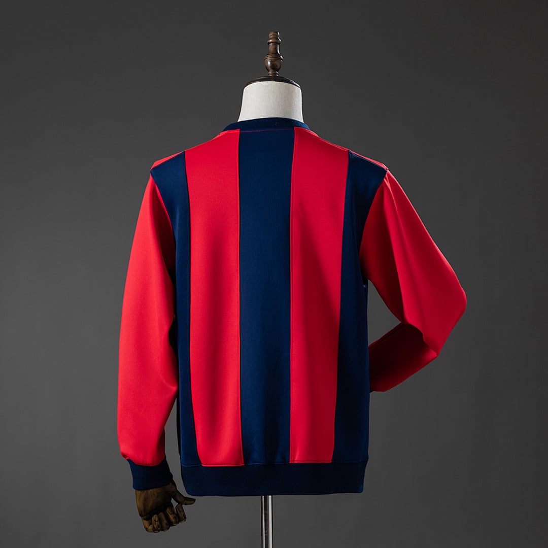 Sweatshirt Barcelona Manga Comprida Vermelha e Azul - Vista 2