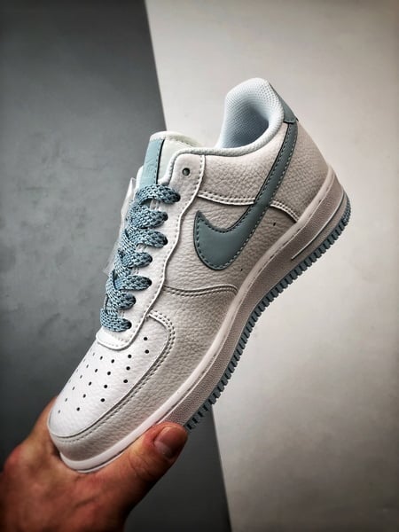Drake x Air Force 1 Low Branco e Azul Gelo - Vista 5