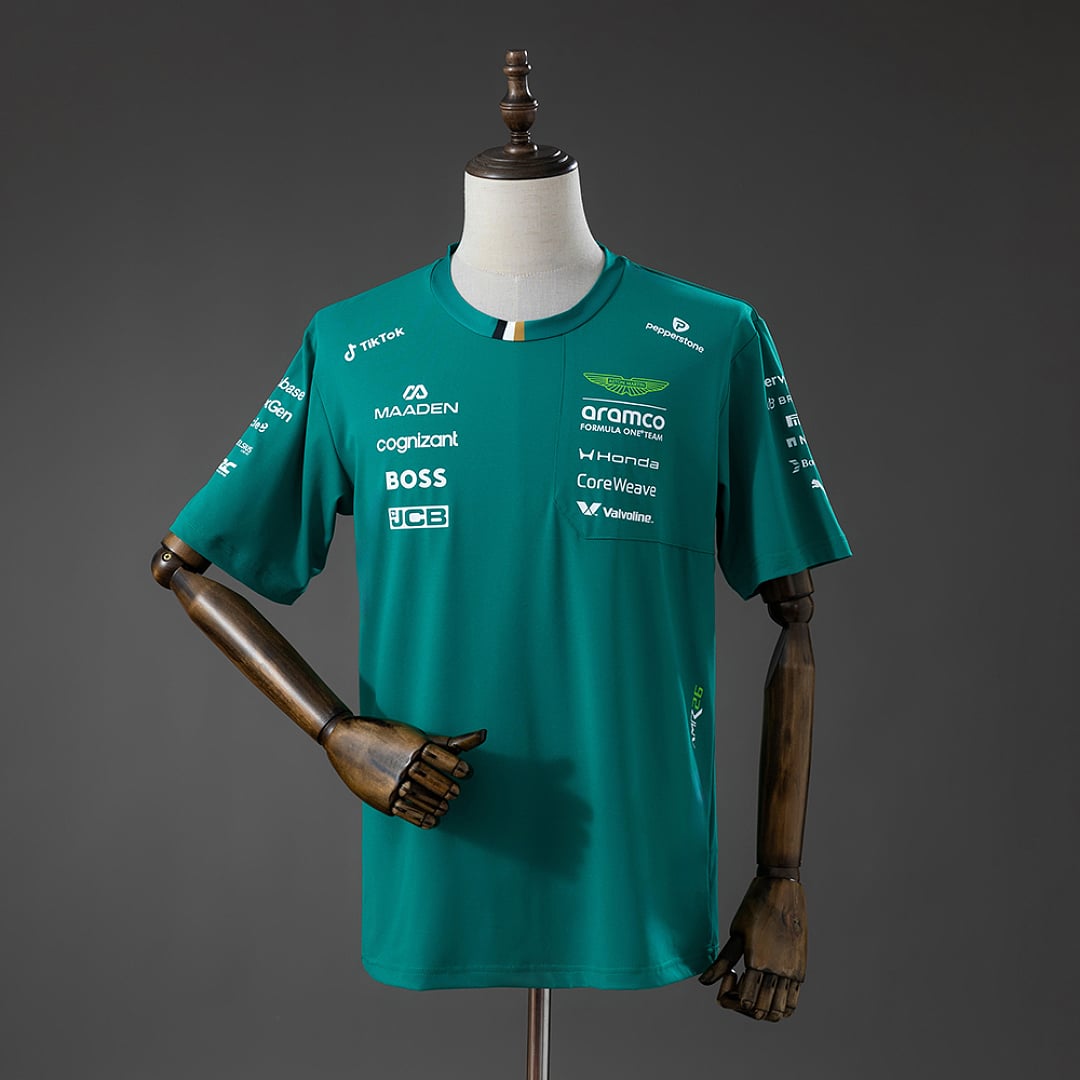 T-Shirt Aston Martin F1 Fato de Corrida Verde 2026 - Vista 1