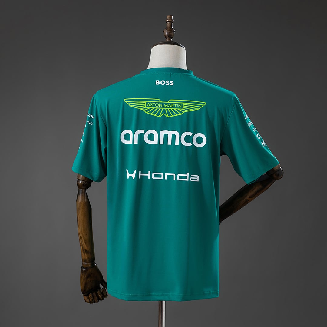 T-Shirt Aston Martin F1 Fato de Corrida Verde 2026 - Vista 2